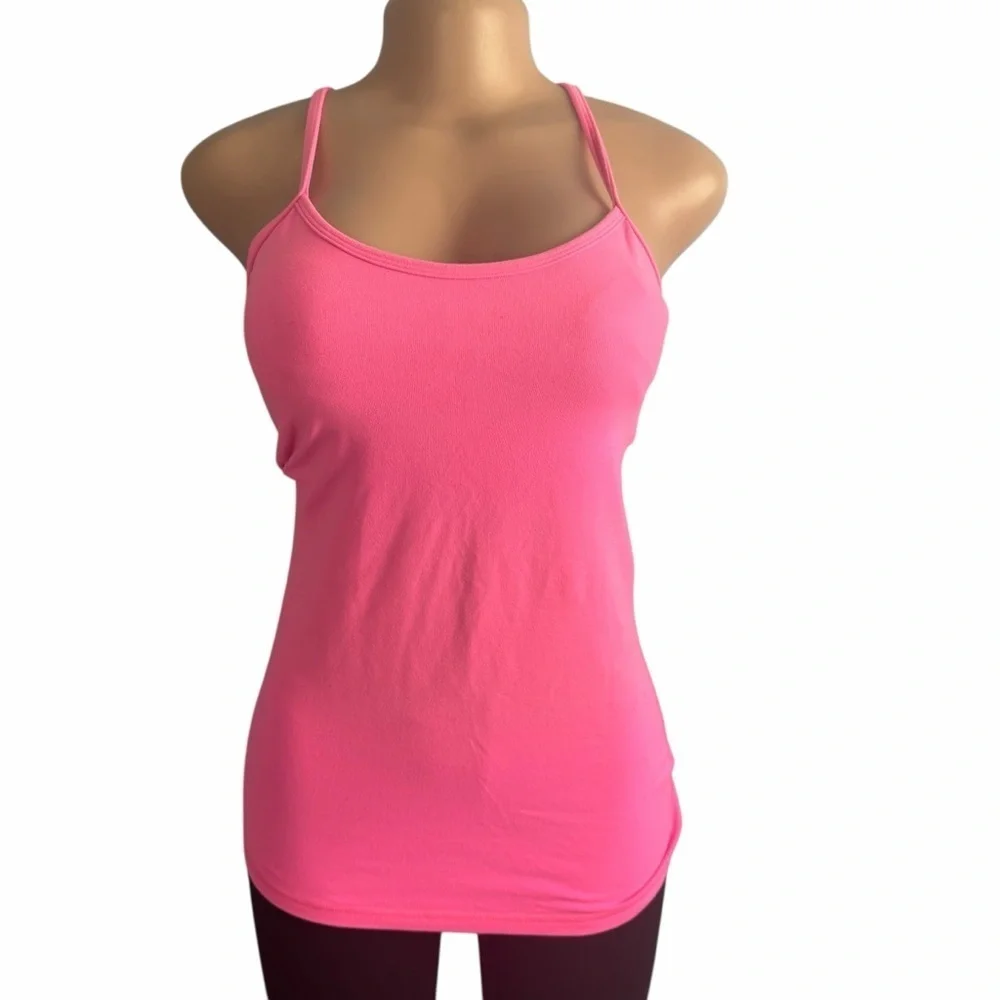 Lululemon Athletica Power Y Light Pink Tank Top